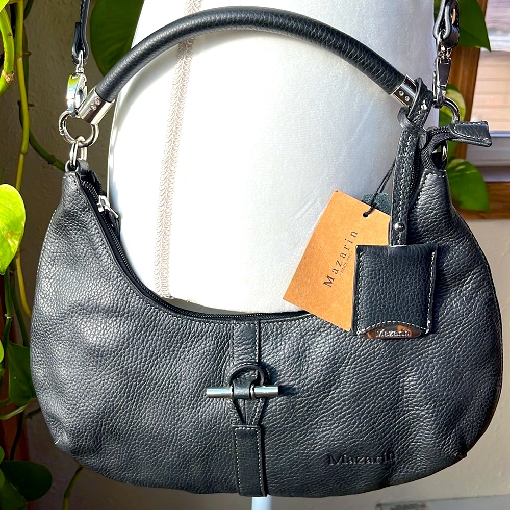 🤩NWT MAZARIN BAG👌 Belgian Crafted High Quality Bag - Classic Black & Unique!